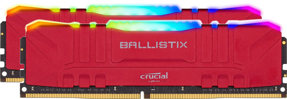 

Оперативная память Crucial DDR4-3200 16384MB PC4-25600 (Kit of 2x8192) Ballistix RGB Red (BL2K8G32C16U4RL)