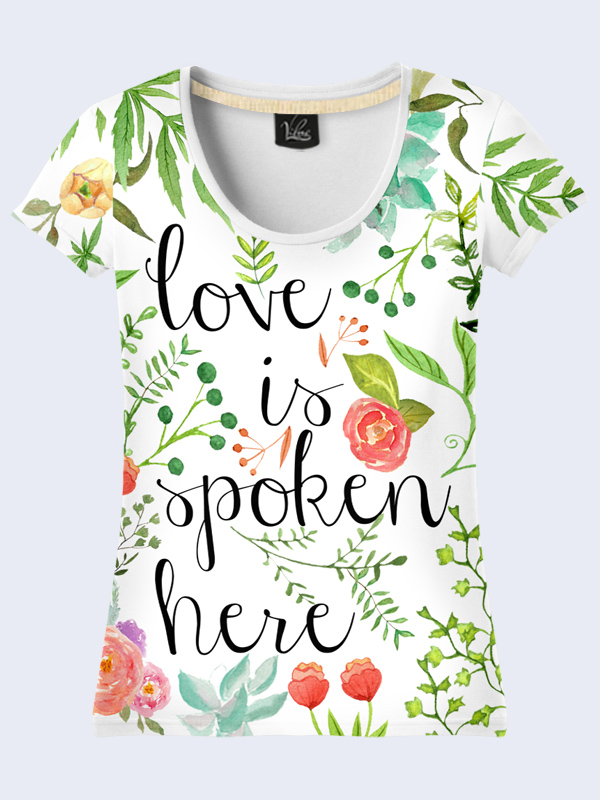 

Футболка Love is spoken here (2109) Vilno M (46) 000036503