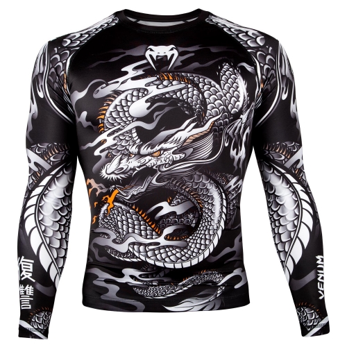 

Компрессионная кофта (рашгард) Venum Dragon's Flight Rashguard Black/White [S]