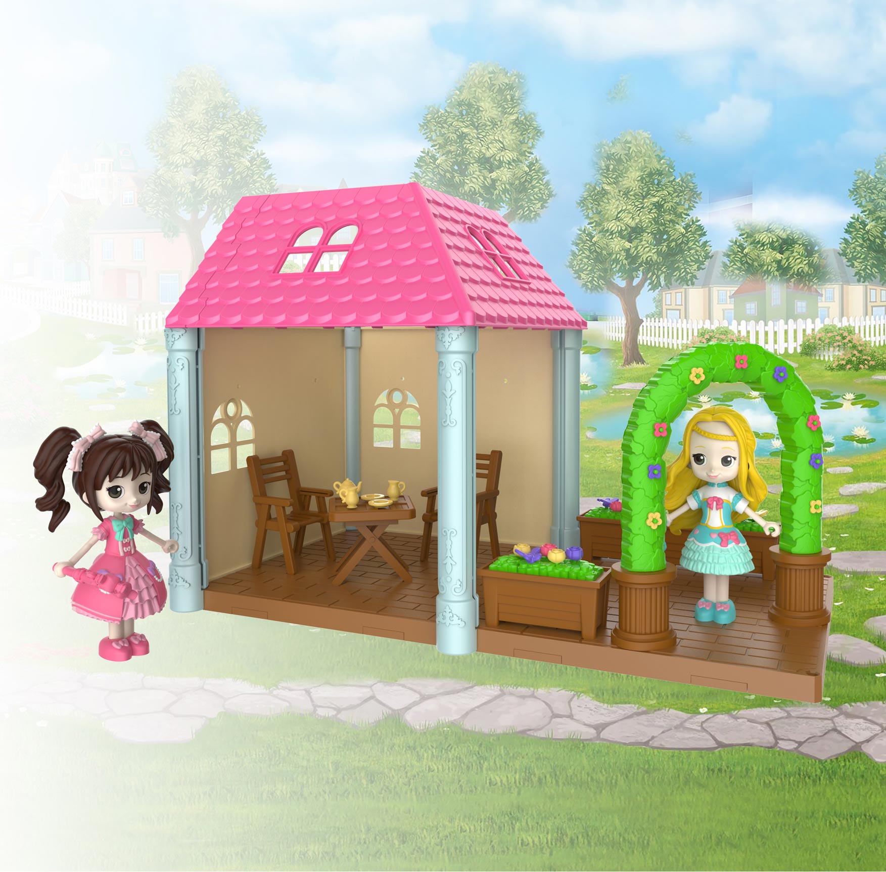 

Игрушечный домик JIEYU на 2 комнаты (30104)