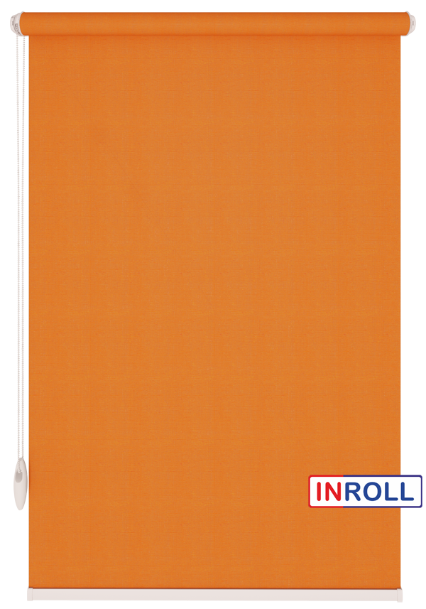

Ролета тканевая INROLL Есо-Mini 120х185 см Camila Морковный A618