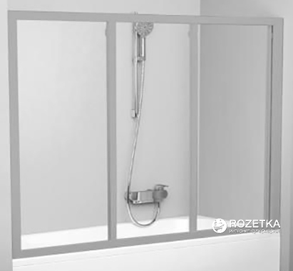 

Шторка для ванны RAVAK AVDP3-180 Satin Transparent 40VY0U02Z1