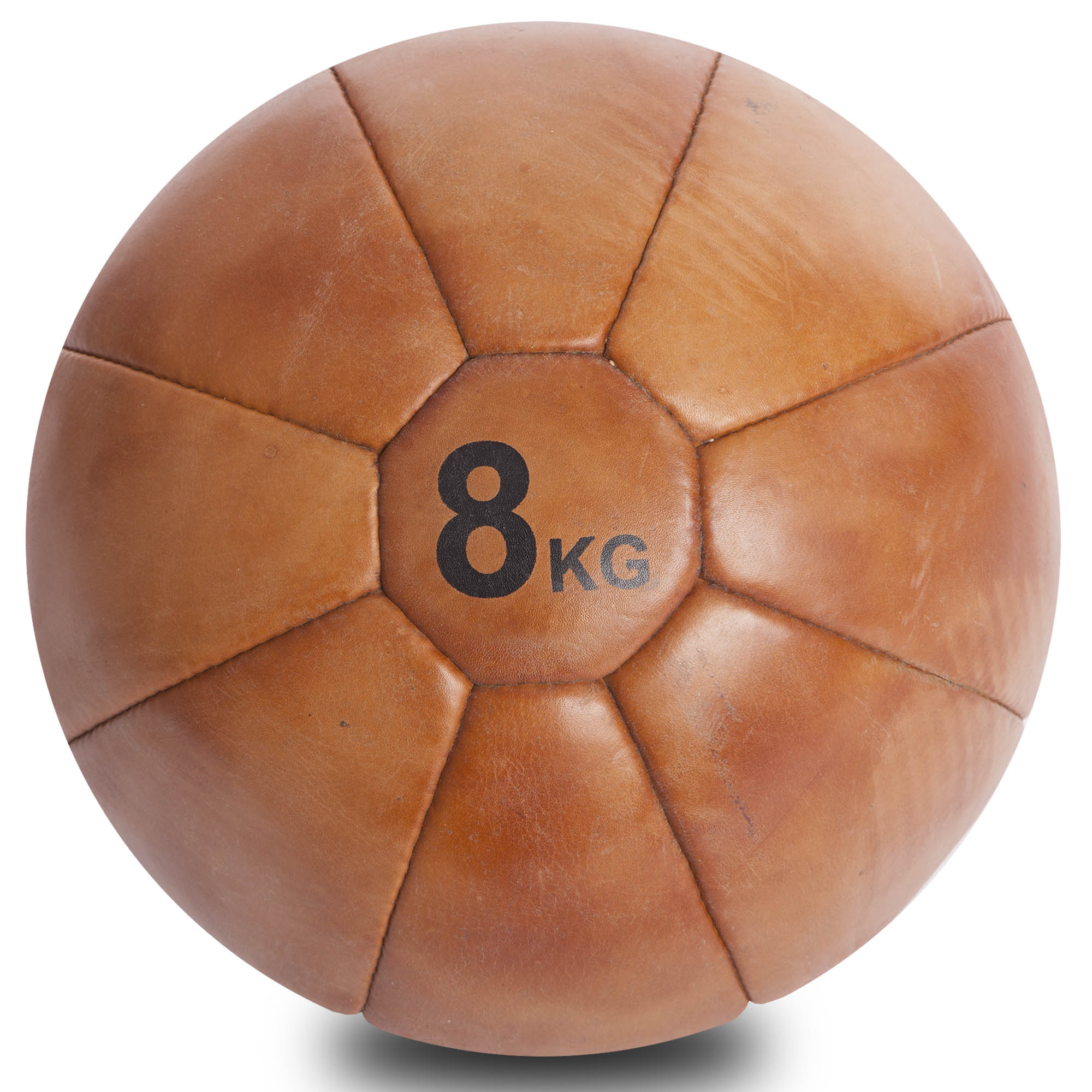 

Мяч медицинский медбол VINTAGE Medicine Ball F-0242-8 8кг (кожа, d-27см)