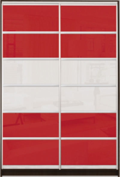 

Шкаф купе Luxe Studio Стандарт-1 Цветной комбинированный фасад-10 2000x2100x600 двухдверный