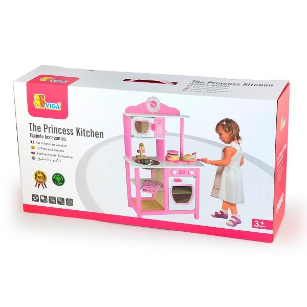 

Игровой набор Кухня принцессы Viga Toys 92х60х28 см Розовый 000030025