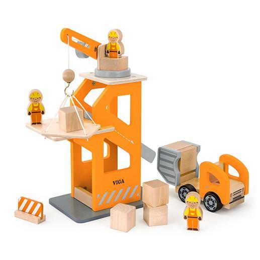 

Игровой набор Строительная площадка Viga Toys 26,5х21х11 см Желтый 000030022