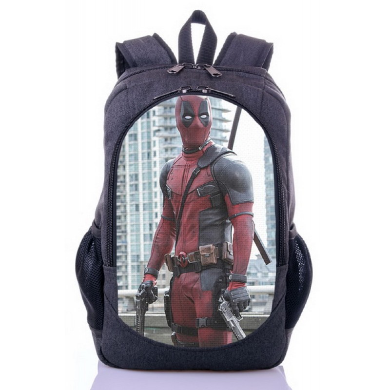 

Рюкзак с принтом Дэдпул Deadpool серый (dp - 022)