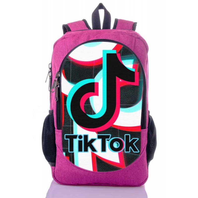 

Рюкзак с принтом Тик Ток Tik Tok розовый (tik - 028)