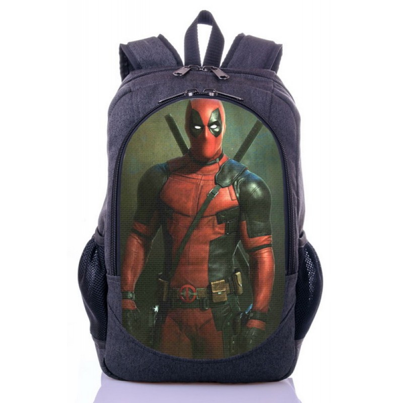 

Рюкзак с принтом Дэдпул Deadpool серый (dp - 027)