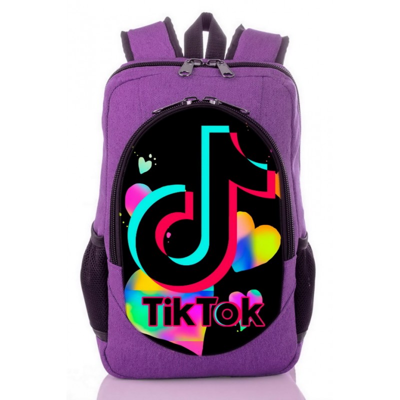 

Рюкзак с принтом Тик Ток Tik Tok фиолетовый (tik - 046)