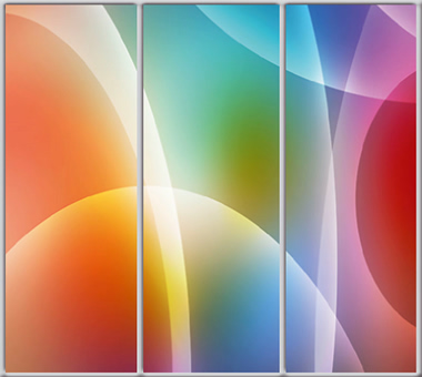 

Шкаф купе Luxe Studio Стандарт-1 Фотопечать Абстракция-46 2200x2000x450 трехдверный