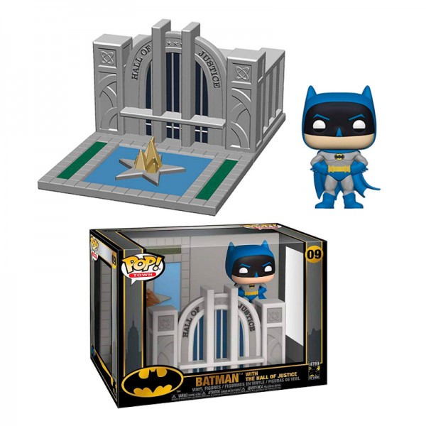 

Фигурка Funko POP! POP Towns: Batman 80th - Hall of Justice w/Batman Vinyl Figure, 10cm, 44469