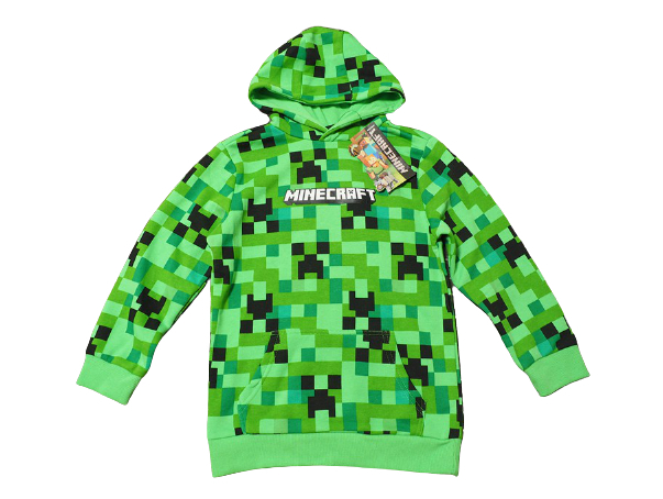 

Пуловер с капюшоном Minecraft Creeper 134 см зеленый