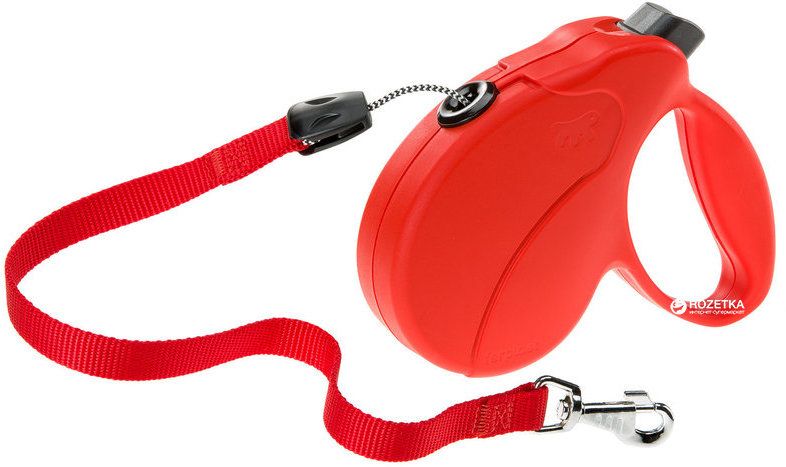 

Поводок-рулетка Ferplast Amigo Easy Cord Large со шнуром 5 м Красная