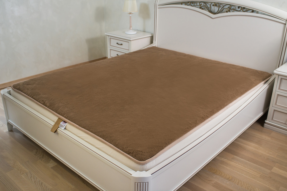 

Наматрасник шерстяной Wollwelt Latte 90х200 см Коричневый
