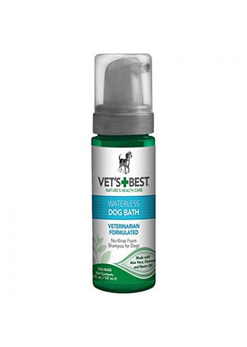 

Моющая пена для собак Vet's Best Waterless Dog Bath для экспресс чистки без воды 147 мл