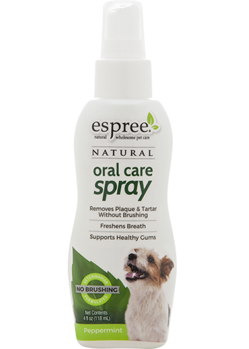 

Natural Oral Care Spray Peppermint for dogs Espree спрей для ухода за зубами с мятой для собак 118 мл