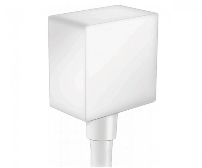 

Шланговое подсоединение HANSGROHE FixFit Square 26455700 с клапаном обратного тока матовый белый (60244)