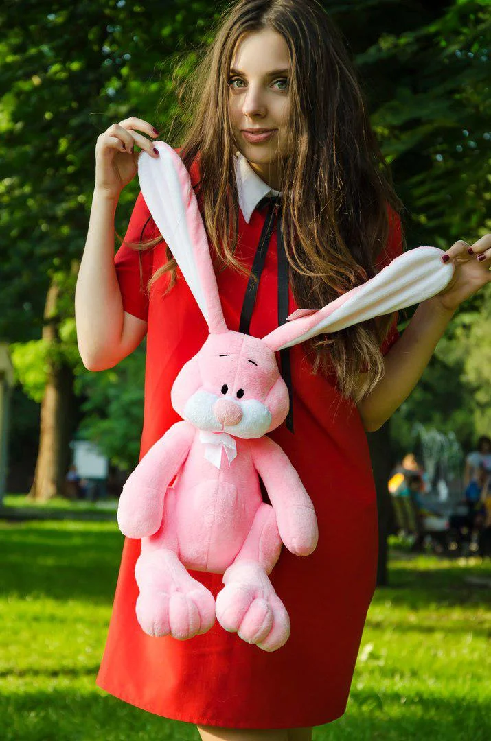 

Плюшевый кролик Кнопа DOLONI TOYS 55см.