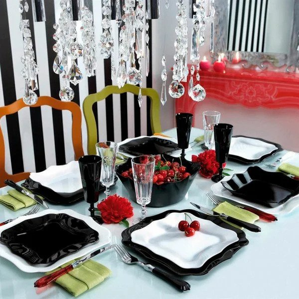 

Сервиз Luminarc AUTHENTIC Black&White /19 предметов