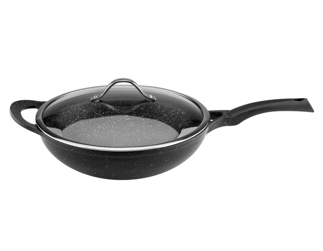 

Сковорода-вок Vinzer Premium Granite Induction 32 см. с крышкой