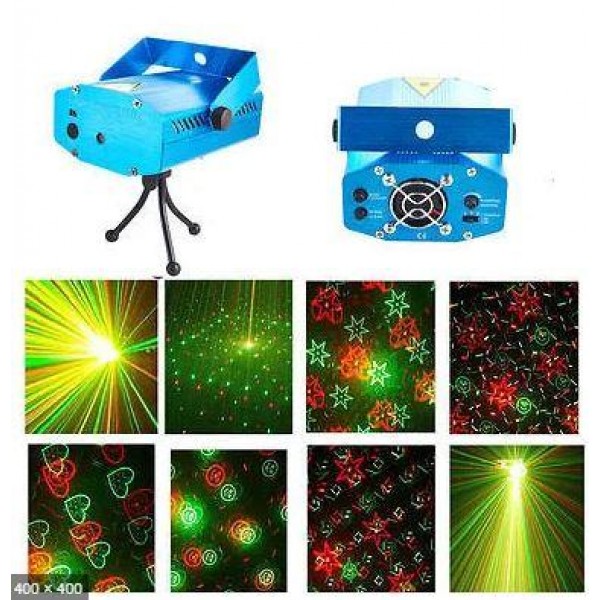 

Лазерный проектор Диско Лазер 3D Mini Laser stage lighting стробоскоп для дома, кафе,бара