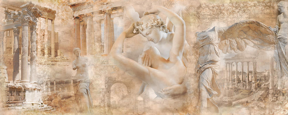 

Фотообои Walldeco Древнегреческая архитектура и статуи №30418 Гладь