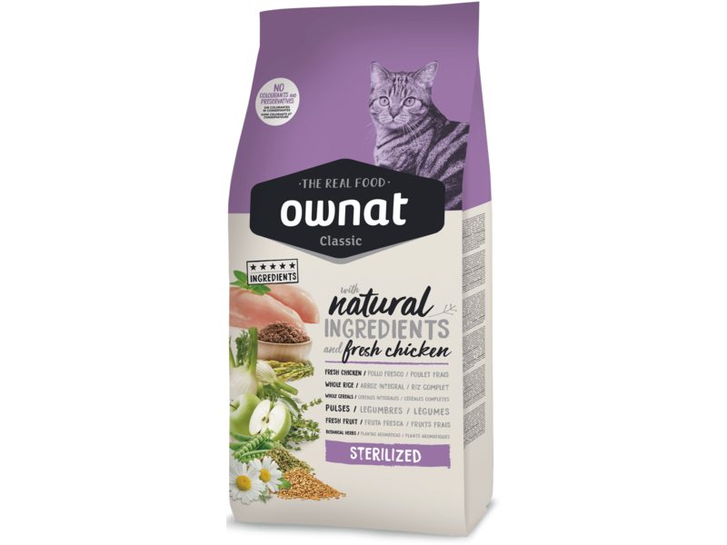 

Сухой корм для кошек Ownat Classic Sterilized 4 кг