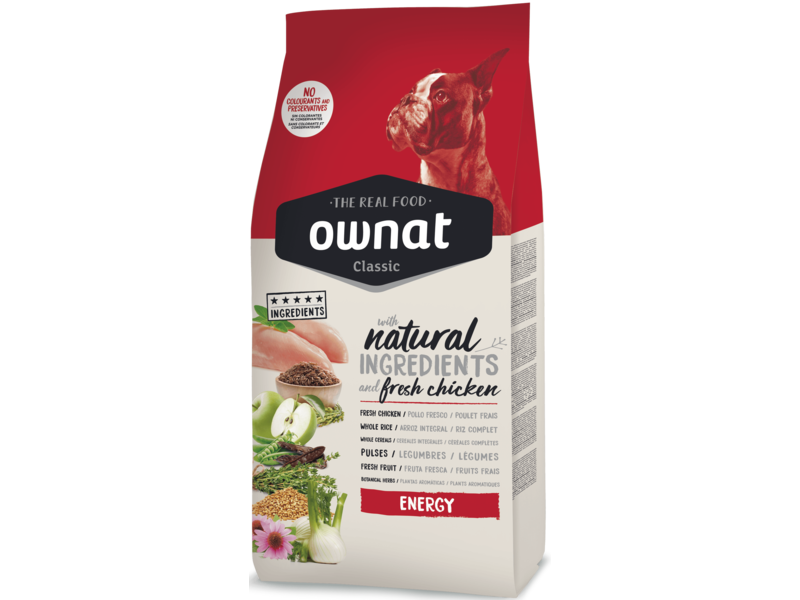 

Сухой корм для собак Ownat Classic Energy 4 кг