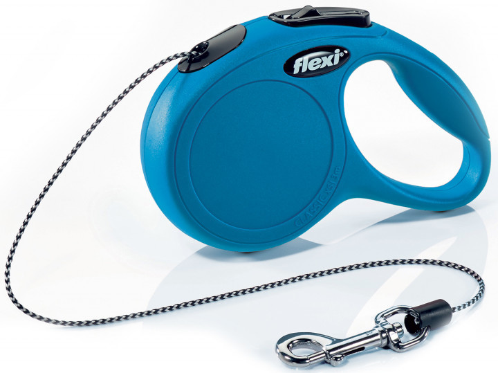 

Поводок-рулетка Flexi New Classic Cat XS, 3 м, трос, синий (114449)