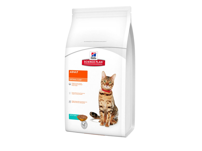 

Сухой корм для котов Hill's Science Plan Feline Adult Optimal Care Tuna 1,5 кг