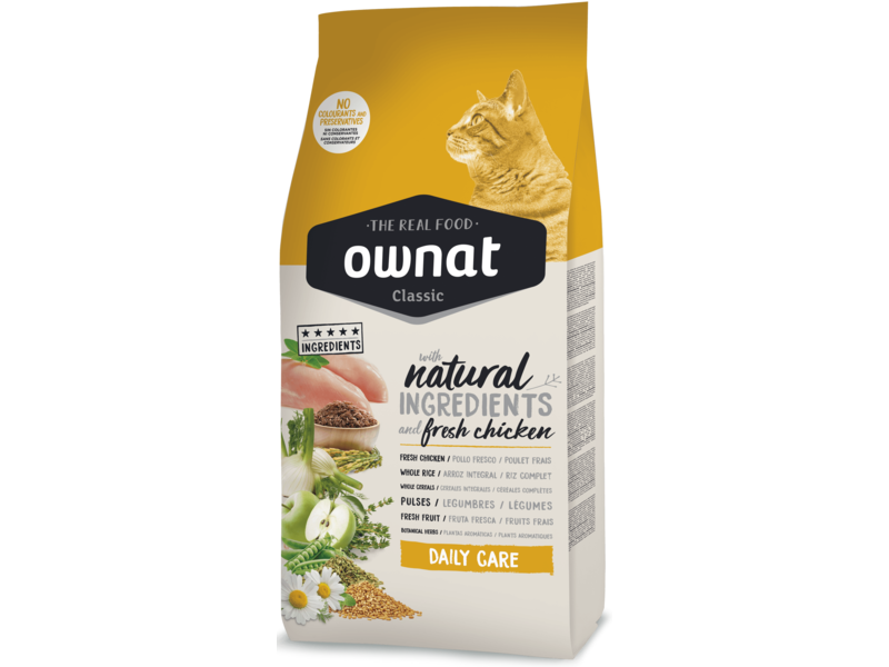

Сухой корм для кошек Ownat Classic Daily Care 15 кг