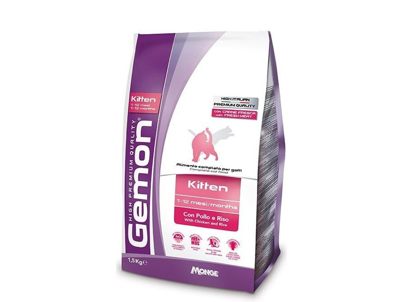 

Сухой корм для котов Gemon Kitten Chicken & Rice 20 кг