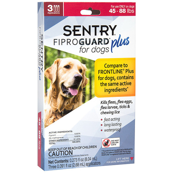 

Капли от блох и клещей Senrty FiproGuard Plus для собак весом от 20 до 40 кг 2,68 мл (129232)