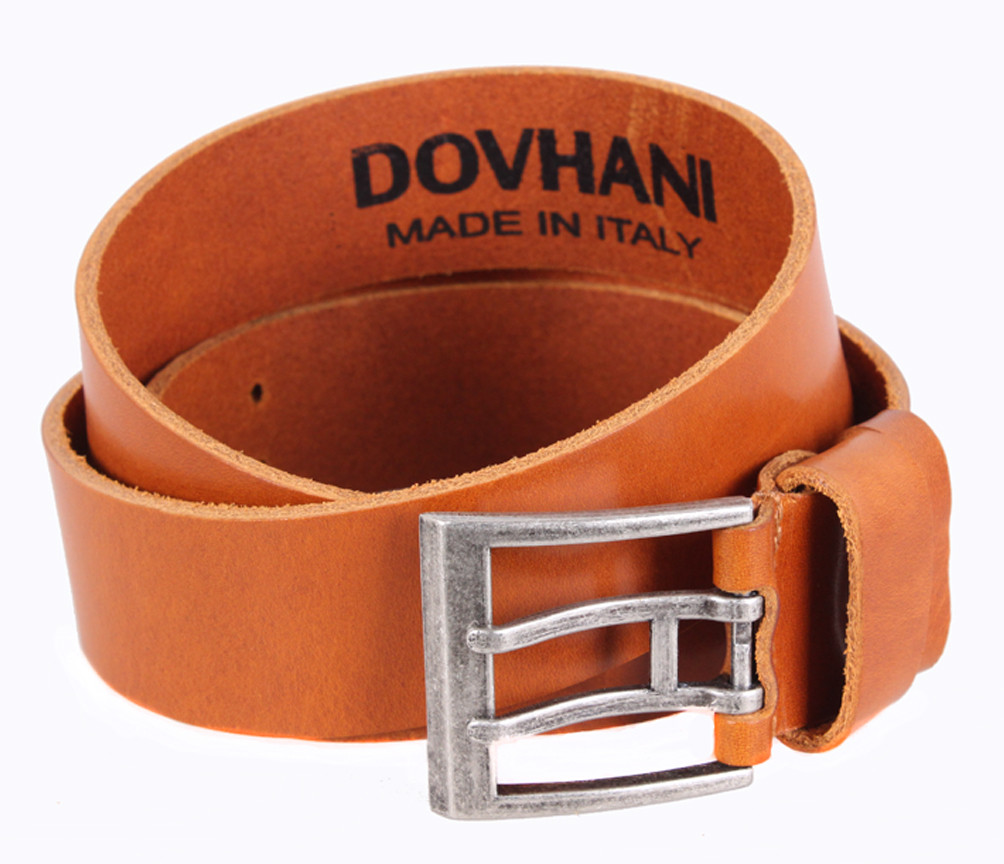 

Мужской кожаный ремень Dovhani LD666-11 115-125 см Рыжий