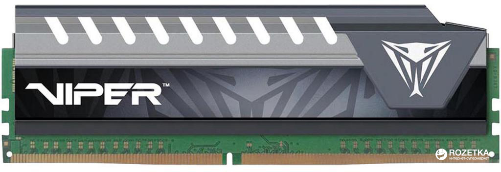 

Оперативная память Patriot DDR4-2400 16384MB PC4-19200 Viper Elite Series Gray (PVE416G240C6GY)