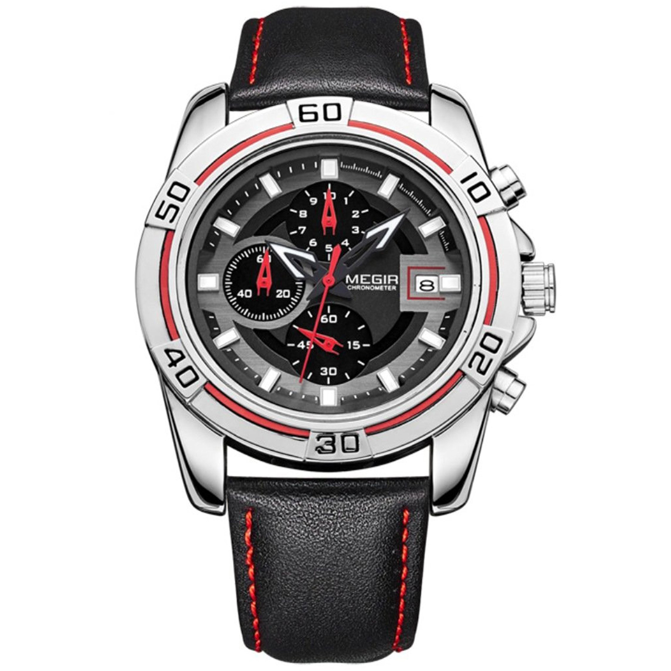 

Часы Megir Silver Black MG2023 (ML2023GBK-1)
