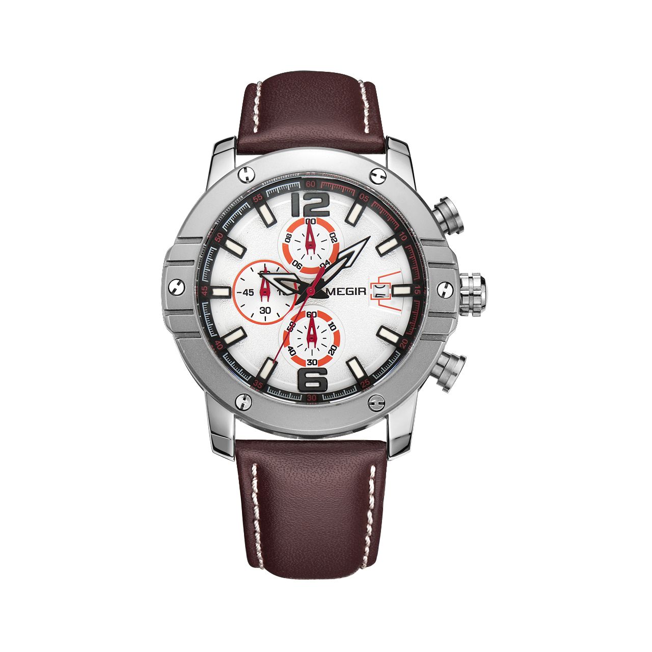 

Часы Megir Silver Brown MG2046 (ML2046GGR-7N8)