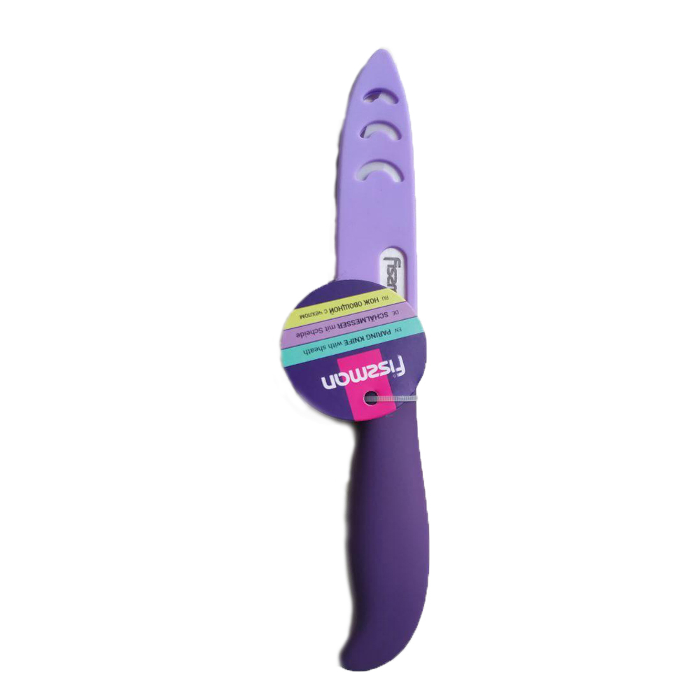

Кухонный нож Fissman с керамическим лезвием 100 мм в чехле Purple (PR-7528.KN.Л)
