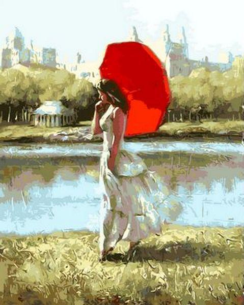 

Картина по номерам Q668 Прогулка в летний день. Худ. Александр Гунин, 40x50 см., Mariposa