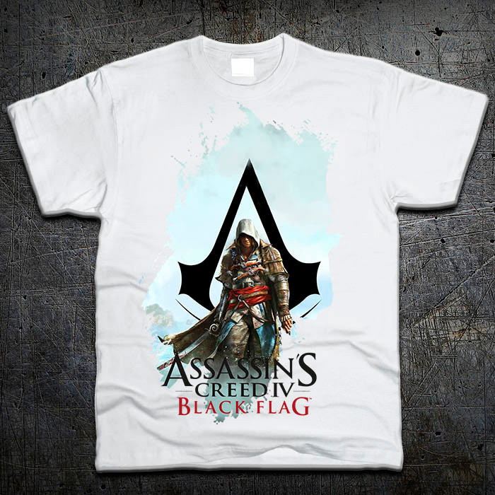 

Футболка Fruit of the Loom Кредо Ассасина 4 Assassins Creed 4: Black Flag Белый S