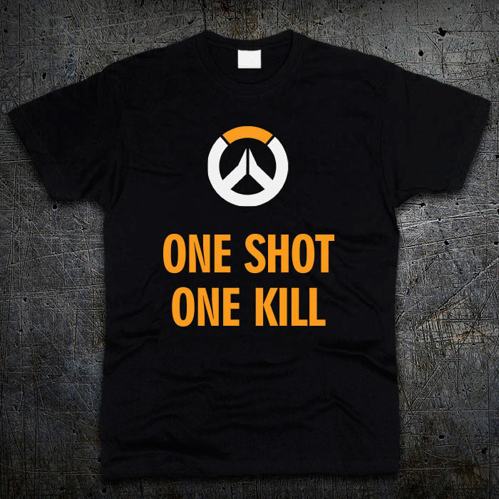 

Футболка Fruit of the Loom One Shot One Kill - Overwatch Черный S