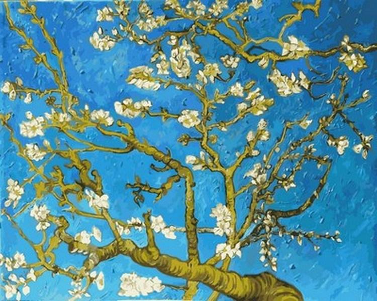 

Картина по номерам VP593 Цветущие ветки миндаля, 40x50 см., Babylon