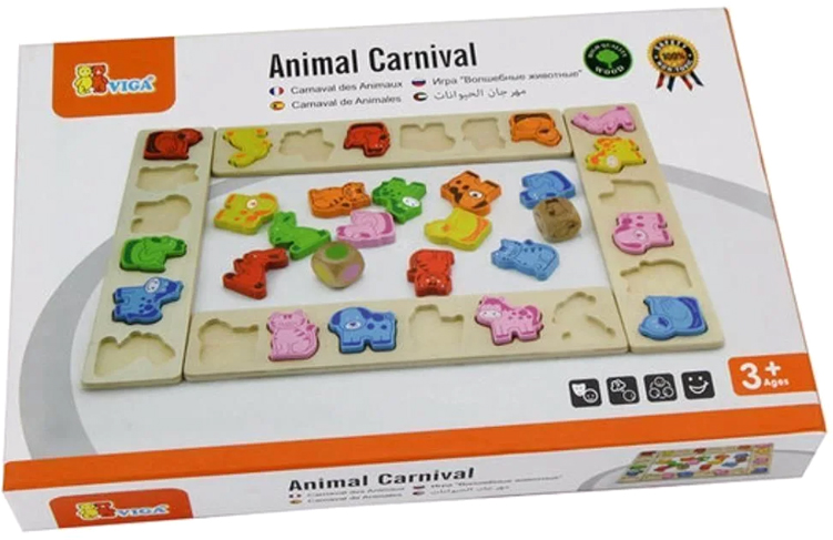 

Деревянная игра-сортер Viga Toys Карнавал животных (50450)