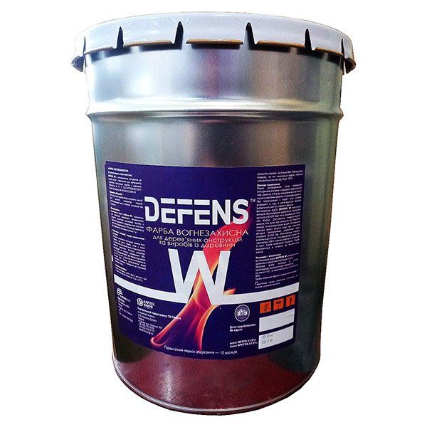 

Огнезащита по дереву «DEFENS W»