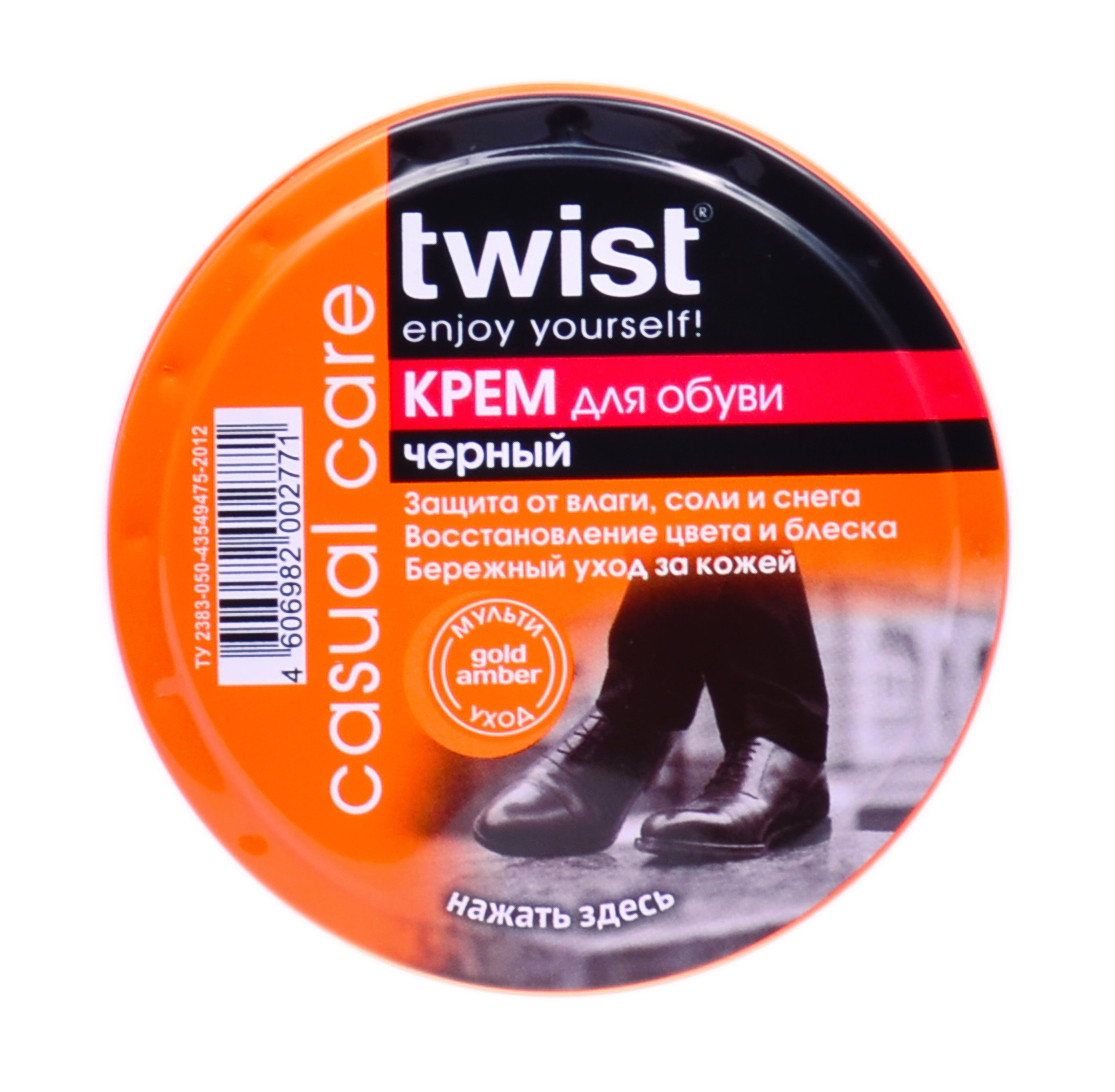 

Крем для обуви в жестяной банке Twist 50 ml (цвет чёрный)