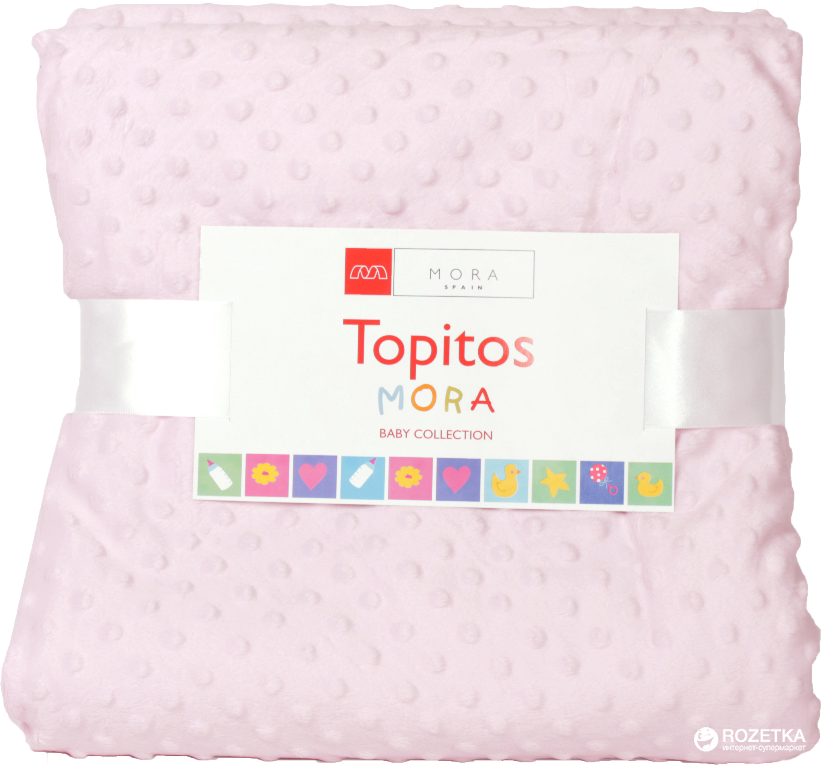 

Плед Mora Topitos 044 110x140 см Розовый