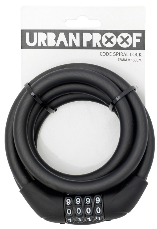 

Замок кодовый Urban Proof CODE SPIRAL LOCK matt black (400079 UP)