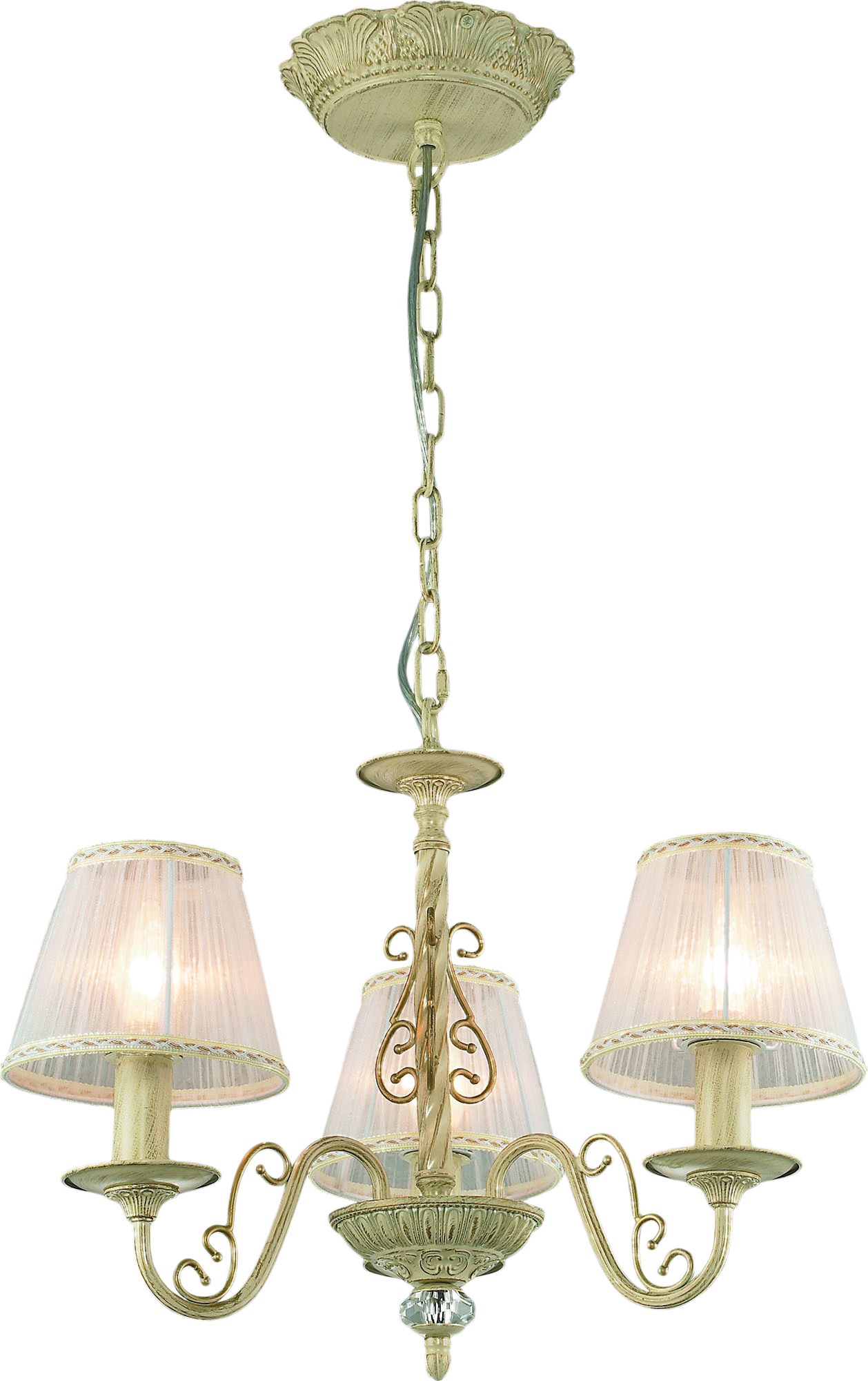 

Люстра Altalusse INL-6118P-03 Ivory Gold Е14 3x40 Вт
