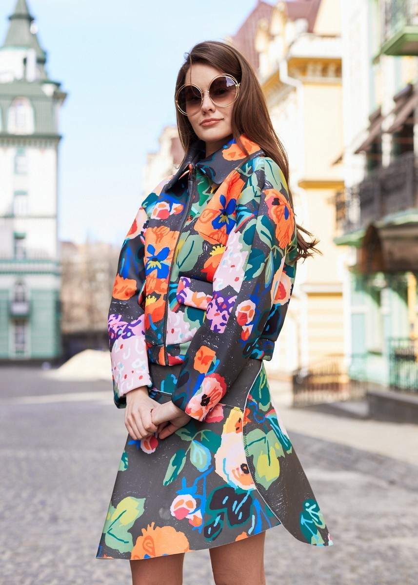 

Расклешенная юбка с цветочным принтом Blow Fashion M цветной принт